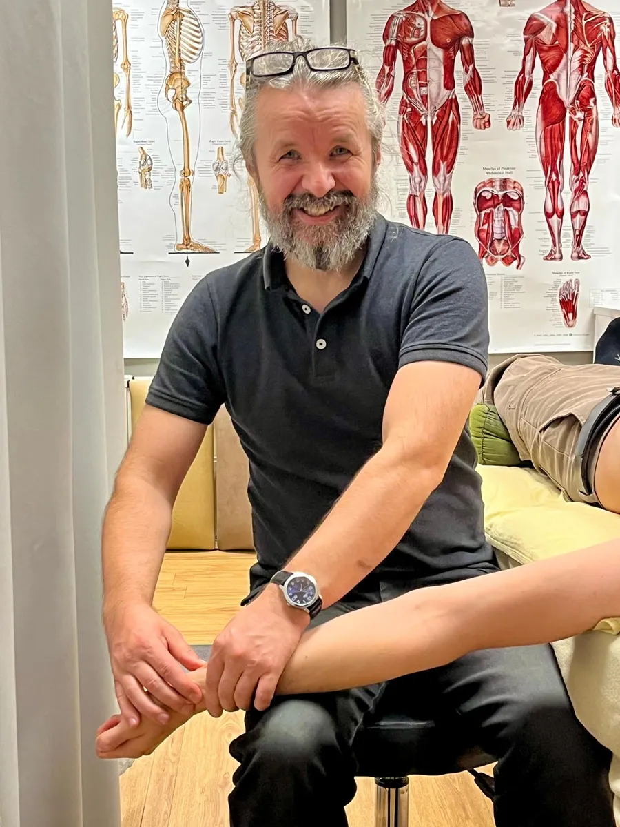 Piotr in the treatment room